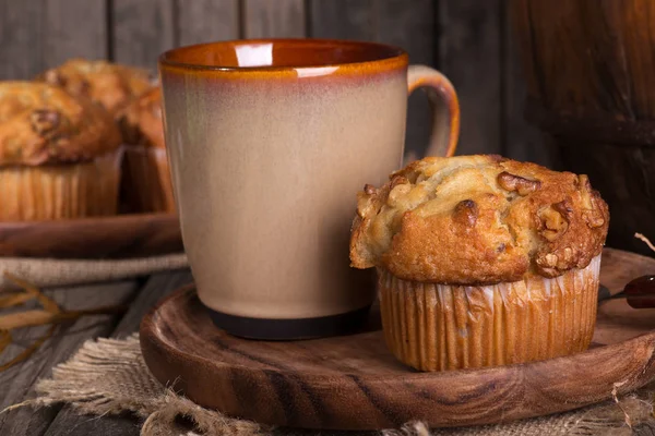 Bananenkuss-Muffin — Stockfoto