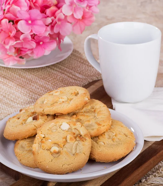 Galletas de nuez de macadamia —  Fotos de Stock