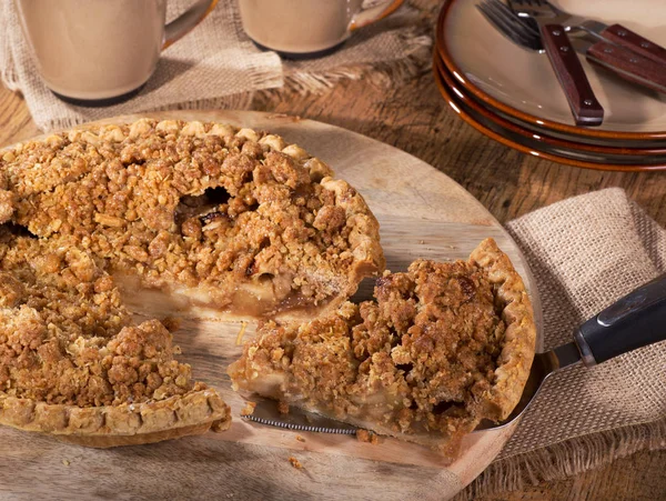 Holländischer Apfelkuchen — Stockfoto