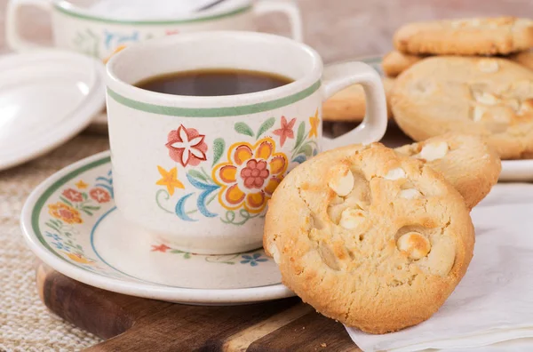 Galletas de chocolate blanco Macadamia — Foto de Stock