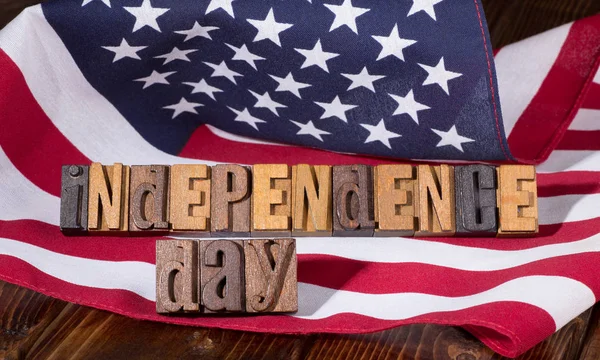 Πανό ημέρας ανεξαρτησίας — Φωτογραφία Αρχείου