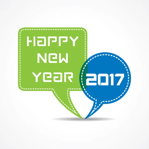 Kreativa nytt år hälsning för 2017 — Stock vektor