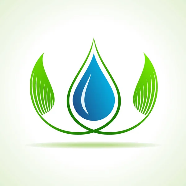 Risparmiare acqua e ambiente concetto stock vector — Vettoriale Stock