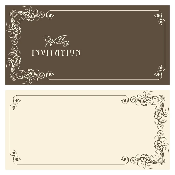Svatební pozvání card design — Stockový vektor