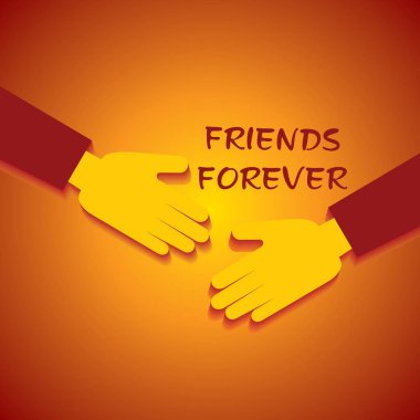 Mutlu Dostluk Günü Borsa Vektörü