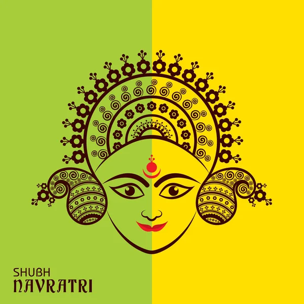 Navratri utsav powitanie karta — Wektor stockowy