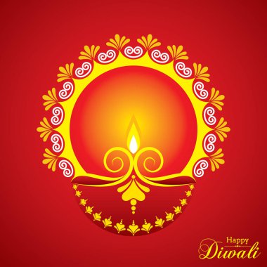 Diwali utsav selamlaması ya da poster kartı