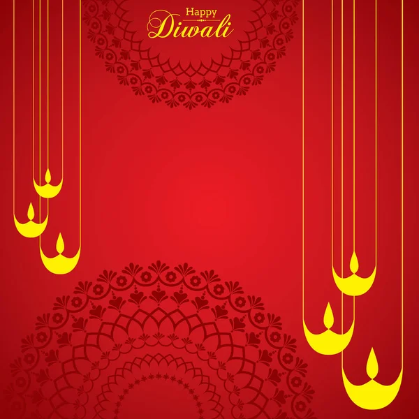 Ilustrace Diwali utsav pozdrav nebo plakát pohlednice — Stockový vektor