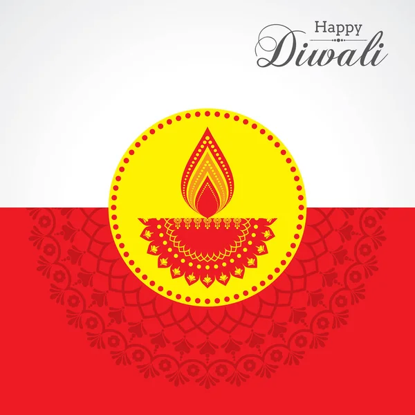 Diwali utsav greeting or poster card — Stock Vector