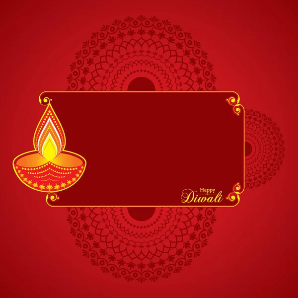 Diwali utsav greeting or poster card — Stock Vector