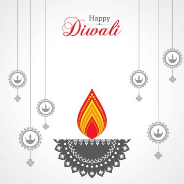 Diwali utsav selamlaması ya da poster kartı