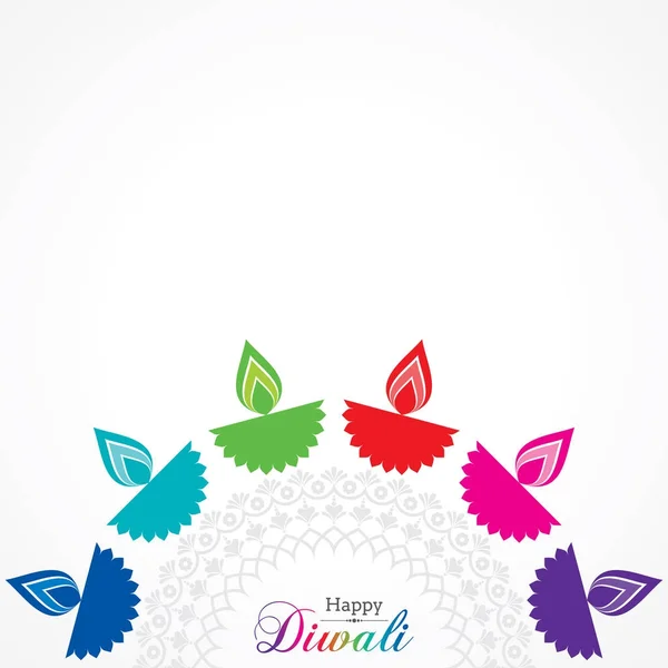 Illustration von Diwali utsav Gruß- oder Posterkarte — Stockvektor