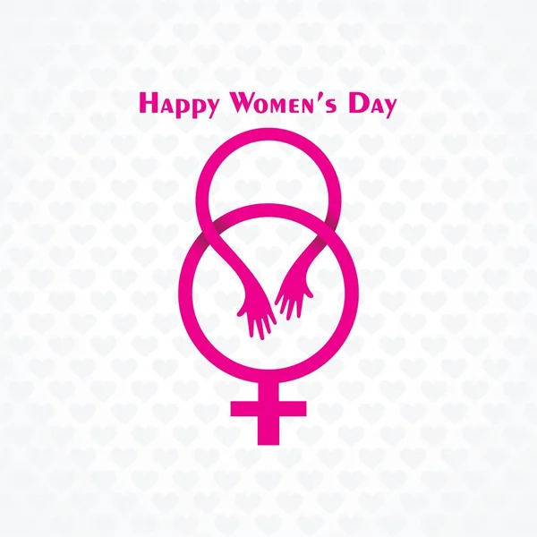 Vector illustration of International Women Day stock image and symbols — Stock Vector