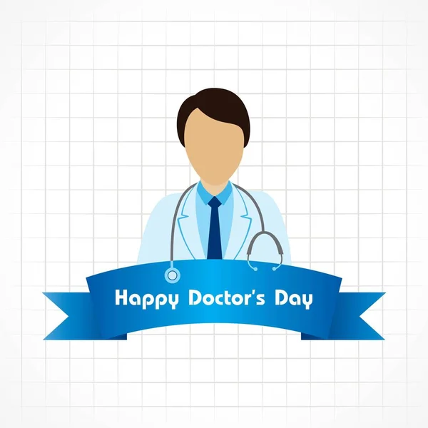 Vector illustration of National Doctors Day stock image and symbols — Stock Vector