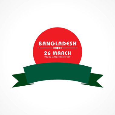 Bağımsızlık günü kavramı Bangladeş Ulusal bayrak desenli