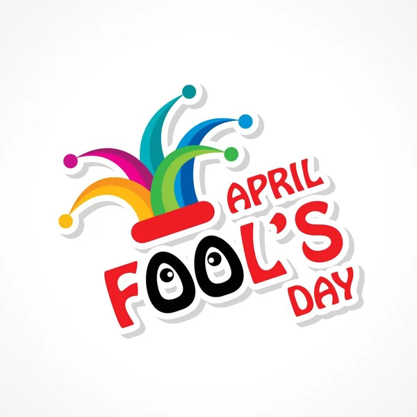 Illustrazione vettoriale di April Fools Day Saluto — Vettoriale Stock