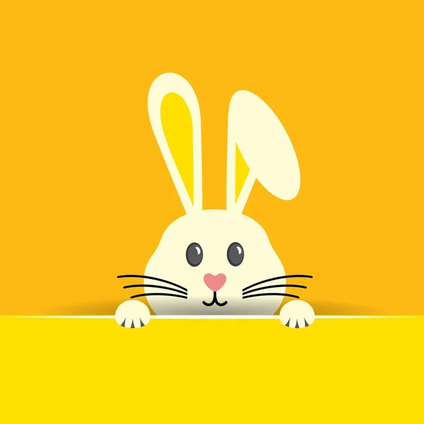Ilustración vectorial de la tarjeta de felicitación feliz Pascua — Vector de stock