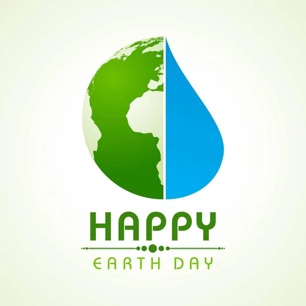 Векторна ілюстрація Дня Землі - Go Green Concept — стоковий вектор