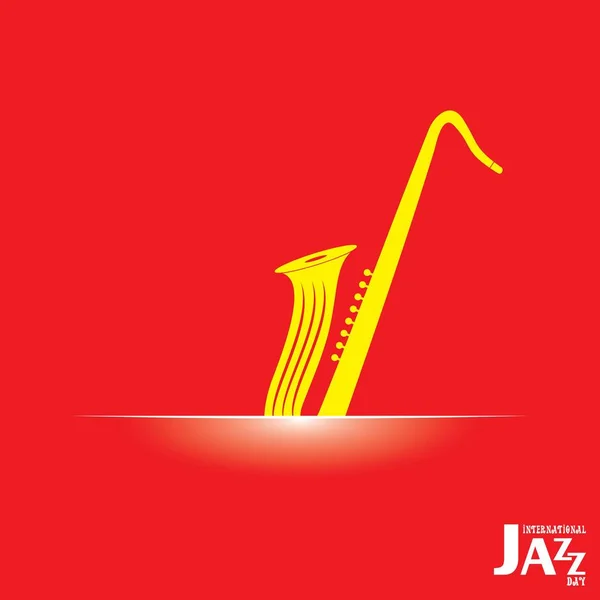 Ilustración vectorial del Día Internacional del Jazz — Archivo Imágenes Vectoriales