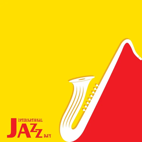 Vektor-Illustration des internationalen Jazztages — Stockvektor