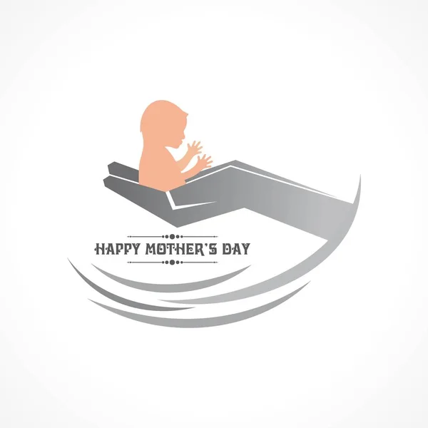 Happy Mother's Day greeting card — Stock Vector