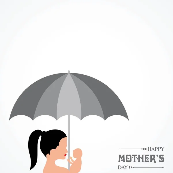 Happy Mother's Day greeting card — Stock Vector