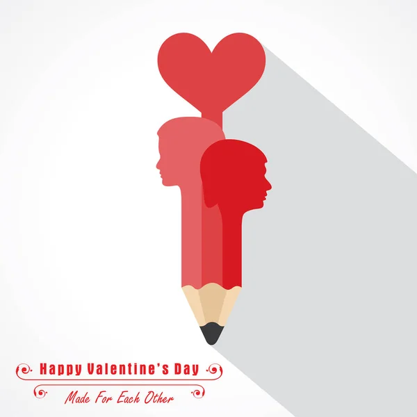 Illustration de souhaits de bonne Saint-Valentin — Image vectorielle