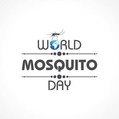 Zarif Arkaplan Vektörlü Dünya Sivrisinek Günü Tasarımı