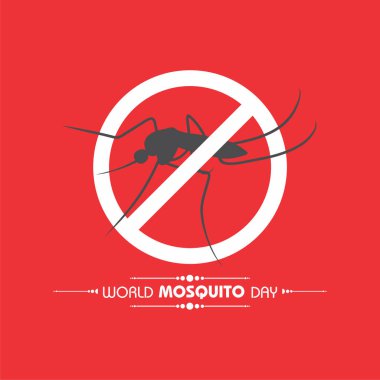 Zarif Arkaplan Vektörlü Dünya Sivrisinek Günü Tasarımı