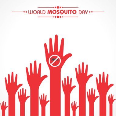 Zarif Arkaplan Vektörlü Dünya Sivrisinek Günü Tasarımı