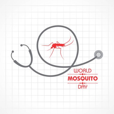 Zarif Arkaplan Vektörlü Dünya Sivrisinek Günü Tasarımı