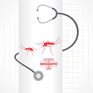 Zarif Arkaplan Vektörlü Dünya Sivrisinek Günü Tasarımı