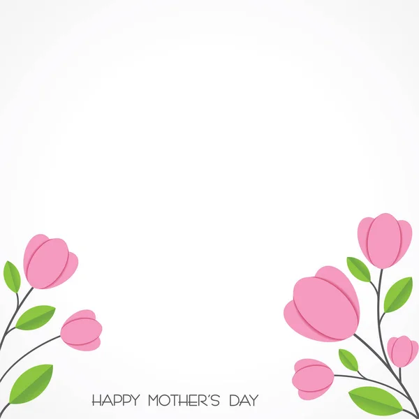 Illustration Happy Mother Day Greeting Banner Poster Best Mom Ever — Stock Vector