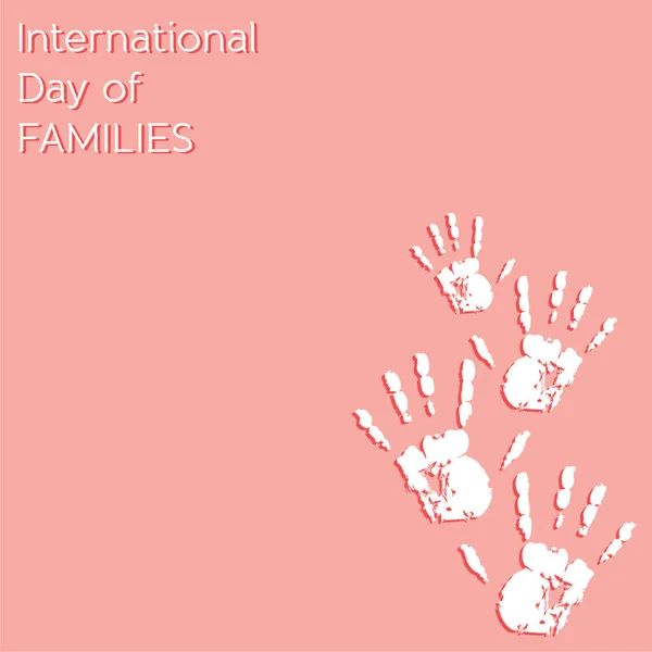 Ilustración Del Día Internacional Las Familias Concepto Una Familia Personas — Vector de stock