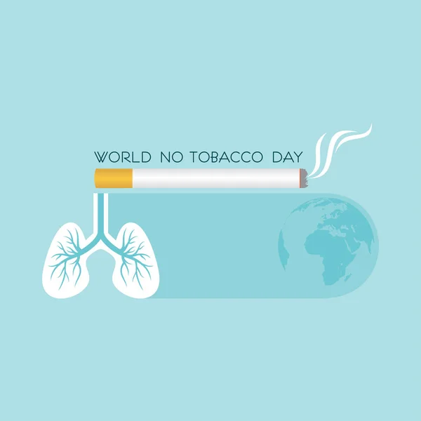 Illustration World Tobacco Day Which Held May Stop Smoking Concept — Stock Vector