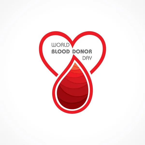 Vector Illustration World Blood Donor Day Donate Blood Concept Which — стоковый вектор