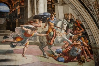 Roma, İtalya - 20 Kasım 2018: Coronavirus 'tan bir yıl önce Roma' nın en ünlü anıtlarını ziyaret edin