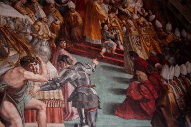 Roma, İtalya - 20 Kasım 2018: Coronavirus 'tan bir yıl önce Roma' nın en ünlü anıtlarını ziyaret edin