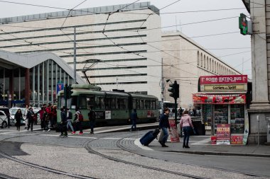 Roma, İtalya - 20 Kasım 2018: Coronavirus 'tan bir yıl önce Roma' nın en ünlü anıtlarını ziyaret edin