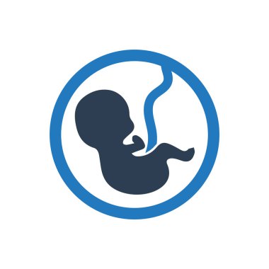 fetus vektör simgesi