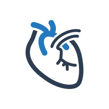Kardiyoloji vektör simgesi