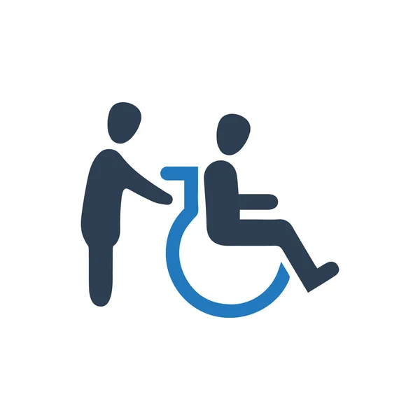 Icona vettore disabilità — Vettoriale Stock