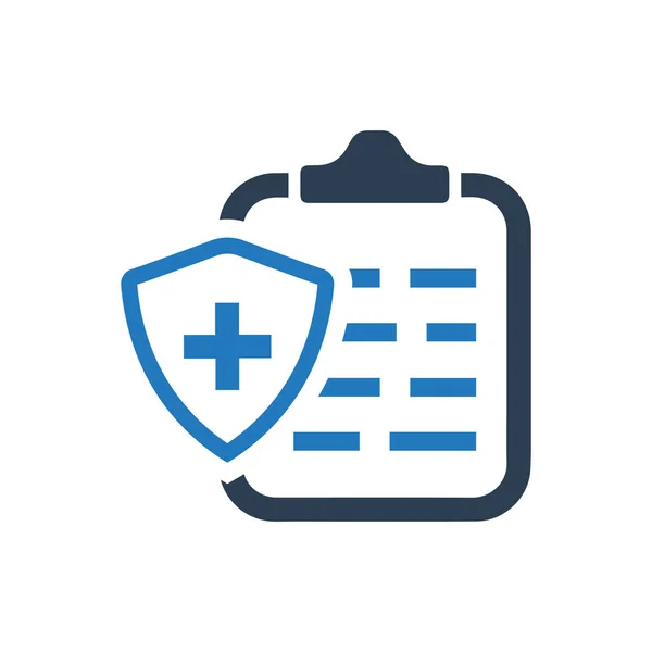 Health insurance policy icon — Stock Vector