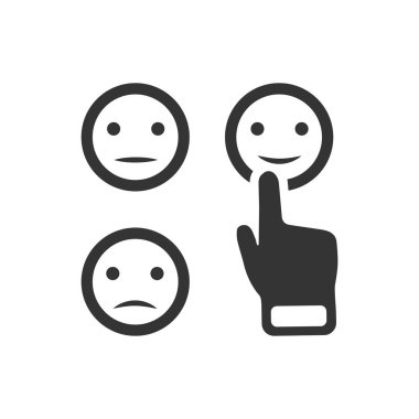 Titizlikle tasarlanmış Emoji geri bildirim simgesi