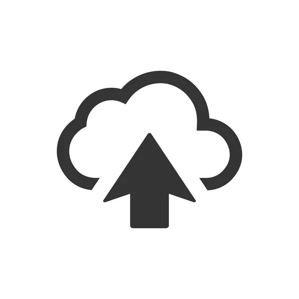 Ретельно Розроблена Піктограма Вивантаження Хмари — стокове фото