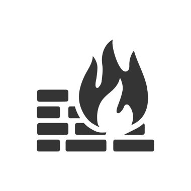 Titizlikle tasarlanmış Güvenlik Duvarı / güvenlik simgesi