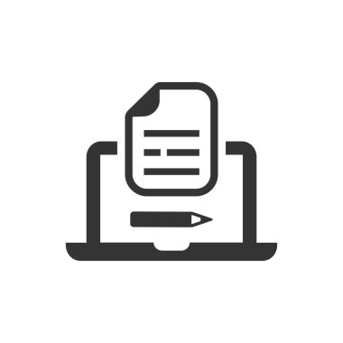 Titizlikle tasarlanmış Copywriting / blog yazma simgesi