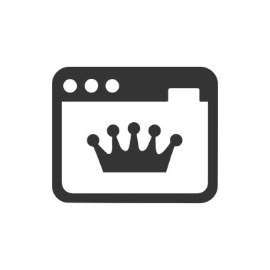 Titizlikle tasarlanmış bir Web sitesi sıralaması simgesi