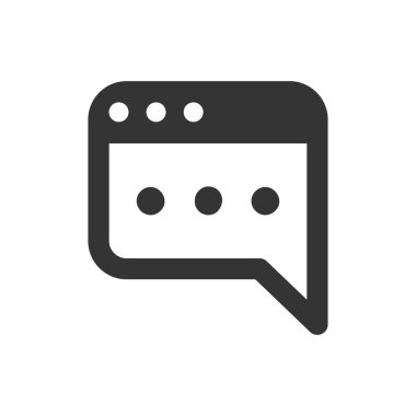 Titizlikle tasarlanmış çevrimiçi yorum simgesi