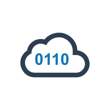 Titizlikle tasarlanmış bulut veri simgesi